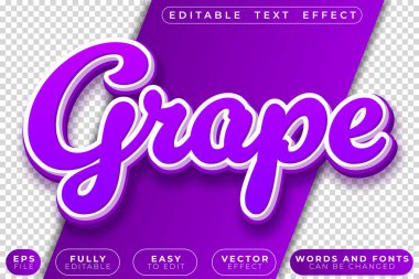 Mor Üzüm Tam Düzenlenebilir Vektör Metin Dosyası