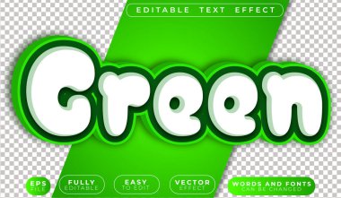 Yeşil Çim Ormanı Eko Tam Düzenlenebilir Vektör Metin Dosyası