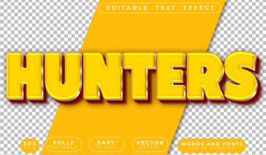 Vahşi Orman Hayatta Kalma Macerası Düzenlenebilir Vektör T 'yi İzleyen Avcı