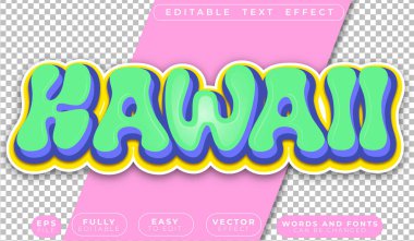  Kawaii Japonya Anime İdol Şirin Pembe Pastel Tamamen Düzenlenebilir Vektör 