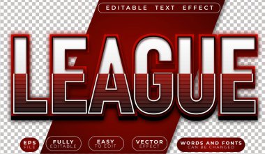  Lig Spor Kırmızısı Oyuncu Tam Düzenlenebilir Vektör Metin Dosyası