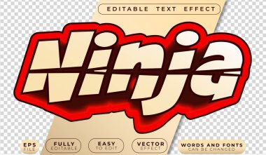 Ninja Samuray Savaşları Tam Düzenlenebilir Vektör Metin Dosyası