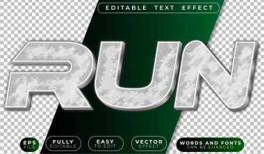  Hızlı Yarış Atleti Eğitim Düzenlenebilir Vektör Metin Fil 'ini Çalıştır