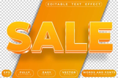 Satış Sarı Tam Düzenlenebilir Vektör Metin Dosyası