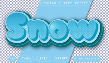 Kar Dondurucu Soğuk Tamamen Düzenlenebilir Vektör Metin Dosyası