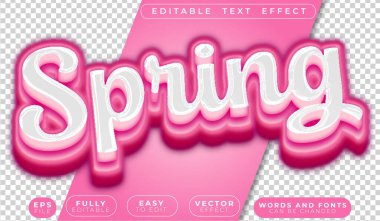 Bahar Çiçeği Mor Bahçe Tam Düzenlenebilir Vektör Metin Dosyası