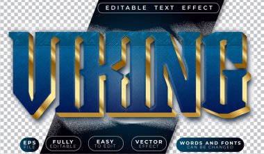 Viking Valhalla Savaşçısı Tam Düzenlenebilir Vektör Metin Dosyası