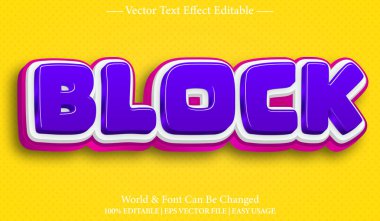 Blok Vektörü Metin Efekti Düzenlenebilir Alfabe Yeşil Karikatür Taşı