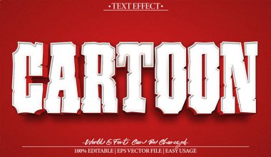 Çizgi film Vektör Metin Efekti Düzenlenebilir Alfabe Komedyen Çocuklar Komik Ha