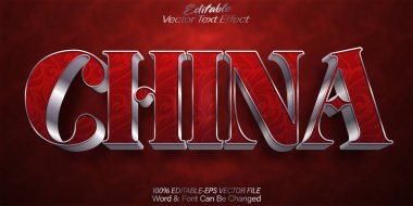 Çin Vektör Metin Efekti Düzenlenebilir Asya Lüks Alfabesi Japonya Git