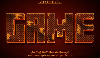 Oyun Metni Efekti Düzenlenebilir Alfabe Pikseli Oyuncu Vintage G