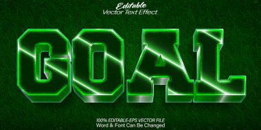 Hedef Vektör Metin Efekti Düzenlenebilir Alfabe Spor Maçı G