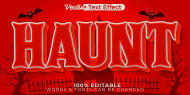 Lanetli Vektör Metin Efekti Düzenlenebilir Alfabe Korkunç Korkunç Dea