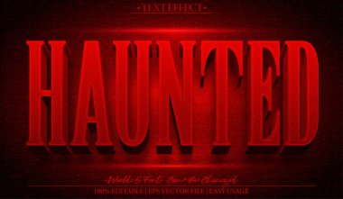 Lanetli Vektör Metin Efekti Düzenlenebilir Alfabe Korkunç Korkunç Kötü D