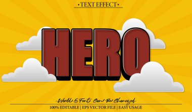 Kahraman Vektör Metin Efekti Düzenlenebilir Alfabe Retro Süper Kahraman Kırmızı C