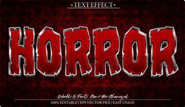 Korku Vektörü Metni Efekti Düzenlenebilir Alfabe Cadılar Bayramı Korkunç Karanlık