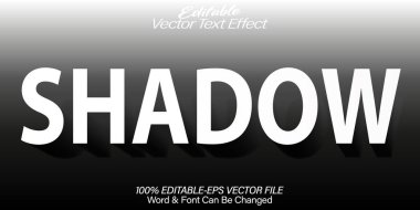 Gölge Vektörü Metin Efekti Düzenlenebilir Işık Şeffaf Sh