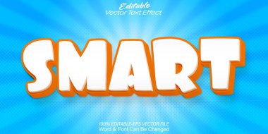 Akıllı Vektör Metin Efekti Düzenlenebilir Alfabe Çizgi Filmi Comic Kids Sh