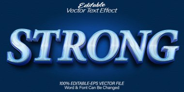 Güçlü Vektör Metin Efekti Düzenlenebilir Alfabe Kuvveti 