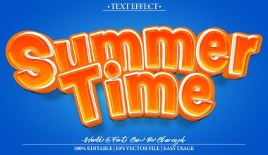  Yaz Sahili Güneşi Kum Vektörü Metin Efekti Düzenlenebilir Alfabeyi