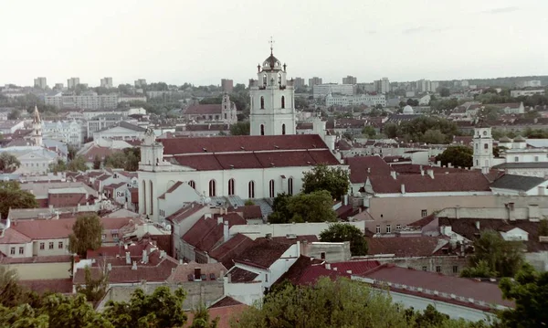 Prens Gediminas Kulesinden Vilnius Görüntüsü — Stok fotoğraf