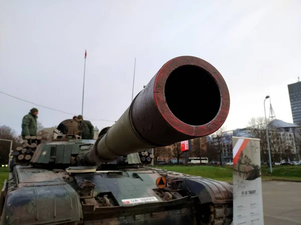 Lettland Riga 2022 Utställning Militär Utrustning Från Nato Länderna Rigas — Stockfoto