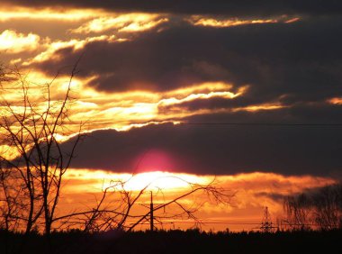 Riga 'nın küçük bölgesinde ocak ayında hava bulutlu..