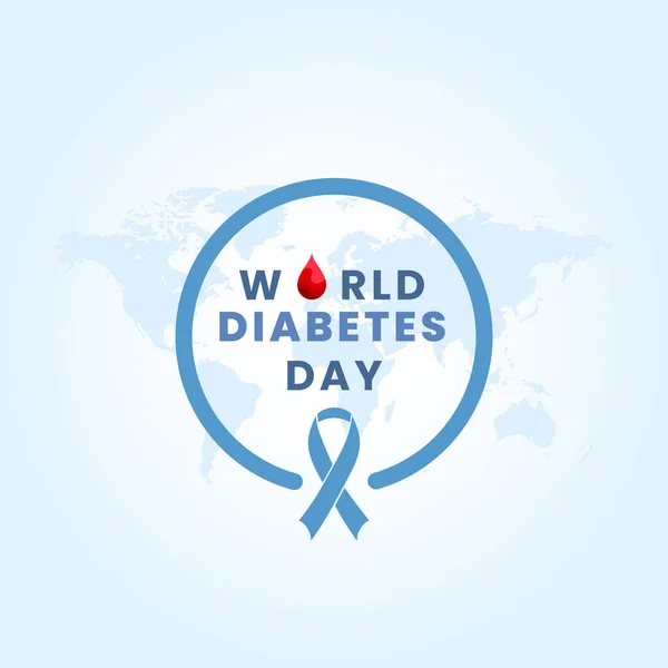 Conceito Dia Mundial Diabetes Ilustração Vetorial —  Vetores de Stock