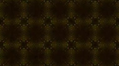 Geometrik psikedelik kaleydoskop arka planı, çizgi ve çiçekli desenler dışa ve içe doğru yayılan döngülü animasyon. Kusursuz kıvrımlı titreşimli ışıklar ve soyut mandala.