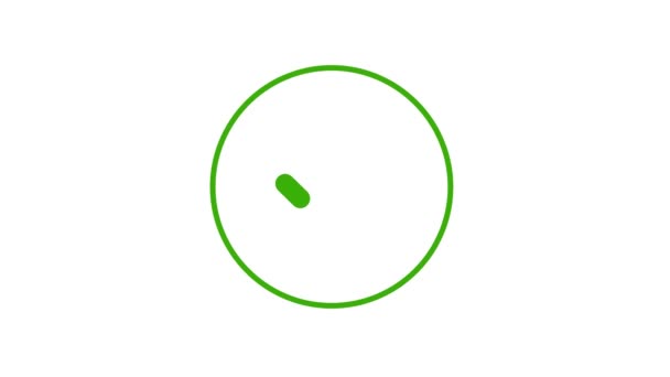 现代绿色标记图标动画在白色背景上 4K视频中的成功 正确或正确选择图标动画 — 图库视频影像