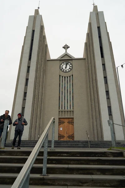Akureyrarkirkja Igreja Akureyri — Fotografia de Stock