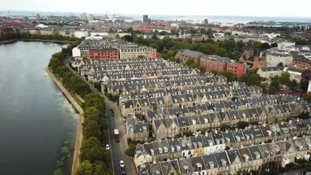 Vue Aérienne Drone Kartoffelraekkerne Copenhague Plupart Des Parties Historiques Ville — Video