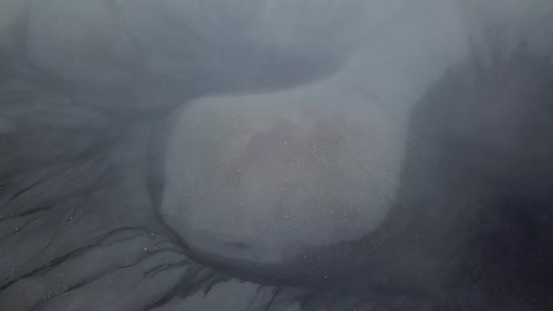 Luchtfoto Van Een Inactieve Hverfjall Vulkaan Ijsland Cinematische Luchtfoto Van — Stockvideo