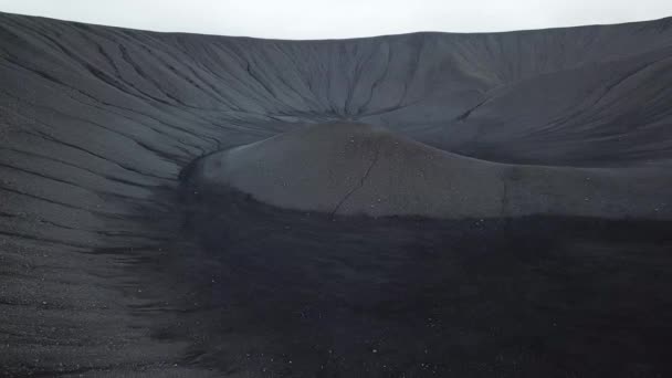 Aerial Drone Footage Inactive Hverfjall Volcano Iceland Cinematic Aerial View — Video