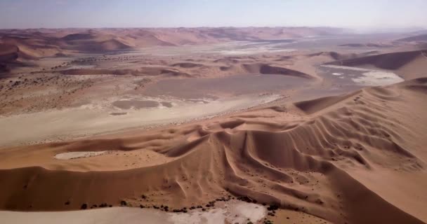 Drone Aérien Sossusvlei Namibie Vue Aérienne Deadvlei Situé Dans Partie — Video