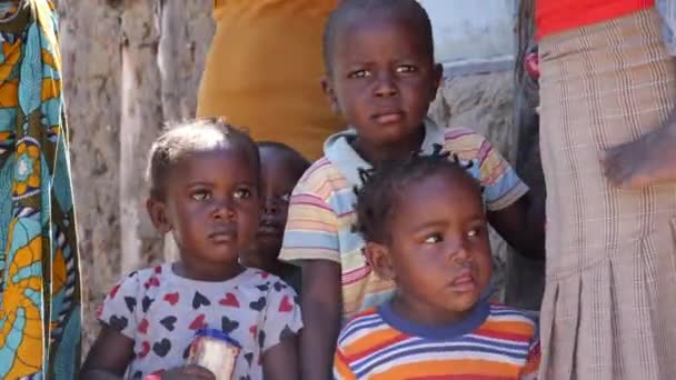 Katima Mulilo Namibia Juli Besök Hos Lokalbefolkningen Caprivi Strip Ungdomar — Stockvideo