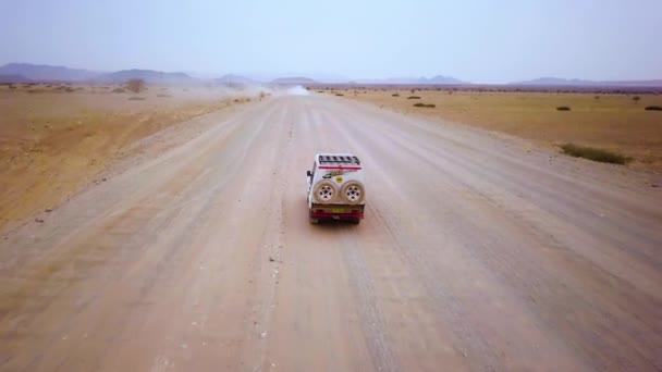 Imágenes Safari 4X4 Través Del Desierto Namibia Imágenes Cinematográficas — Vídeos de Stock