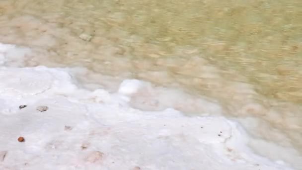 纳米比亚盐湖的细节 4K电影镜头 — 图库视频影像