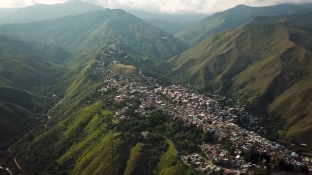 Imagens Aéreas Drones Cali Colômbia América Sul Drone Tiro Favela — Vídeo de Stock