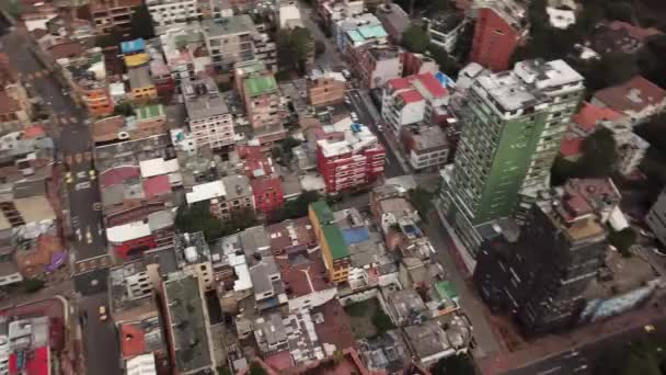 コロンビア コロンビア ラテンアメリカのサンタマリア サンタマリアとのダウンタウンの空中ドローンショット 高品質の4K映像 — ストック動画