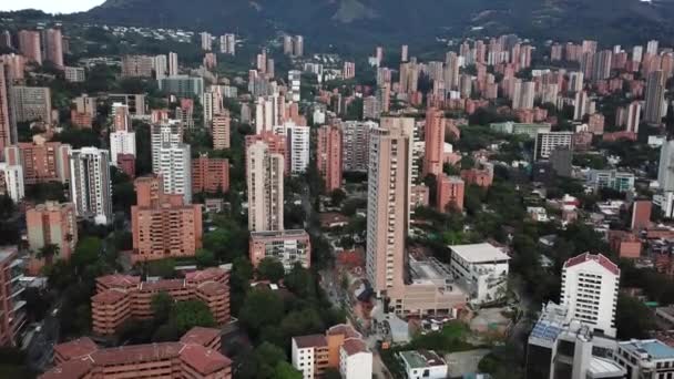 Imagens Drones Aéreos Centro Medellín Colômbia América Latina Imagens Alta — Vídeo de Stock