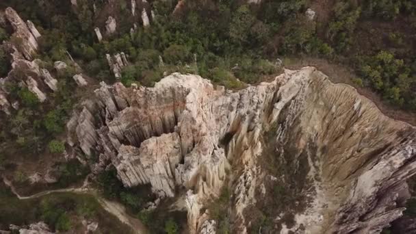 Images Aériennes Drones Los Estoraques Unique Natural Area Colombie Amérique — Video