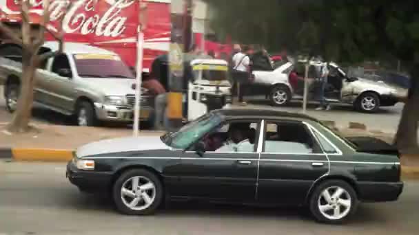 Paraguachon Colômbia Janeiro Janeiro Filmagem Rápida Carro Avançando — Vídeo de Stock