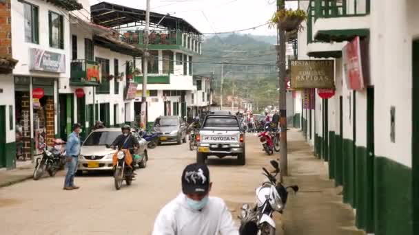 San Agustín Colombia Enero Calles San Agustín Provincia Huila Colombia — Vídeo de stock
