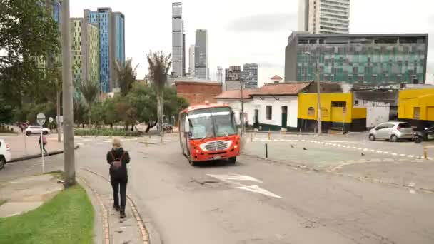 Bogota Kolumbia Stycznia Ulica Candelaria Bogota Kolumbia Materiał — Wideo stockowe