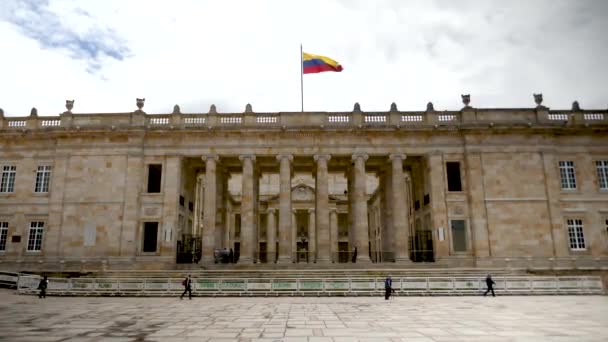 コロンビア ボゴタ コロンビアのボゴタにあるプラザ ボリバルの国会議事堂 4K映像について — ストック動画