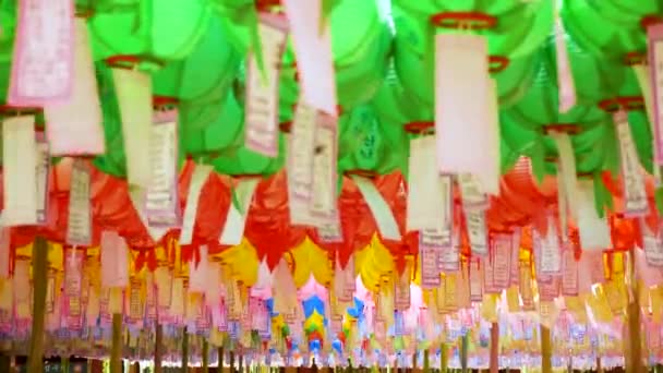 Кьонджу Південна Корея Квітня Квітня Святкування Дня Народження Будди Храмі — стокове відео