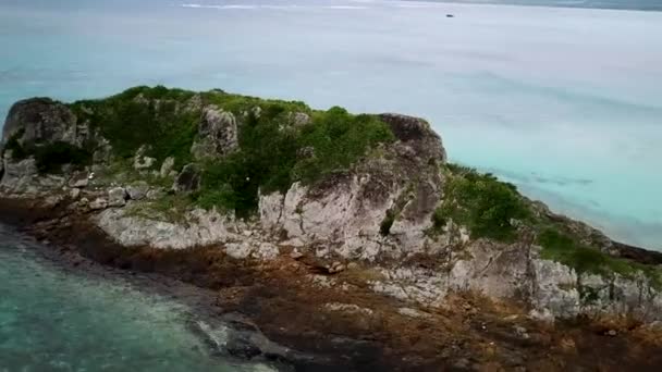 Japonya Nın Okinawa Bölgesindeki Ishigaki Adasının Kuzey Kısmının Insansız Hava — Stok video