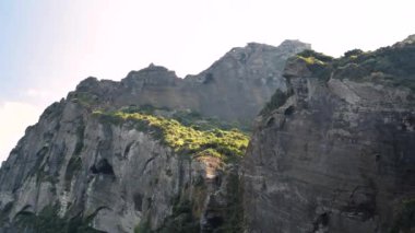 Jeju Adası, Güney Kore 'deki Seongsan Ilchulbong Sahili. Yüksek kalite 4k görüntü.