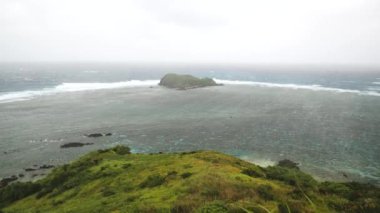 Japonya 'nın Okinawa Eyaleti, Ishigaki Adası' ndaki Hirakubozaki 'den görüntü. Yüksek kalite 4k görüntü.